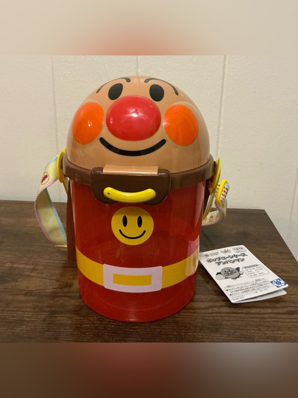 NEW Anpanman Popcorn Bucket Case Holder with Strap NWT Japan Museum Exclusive
